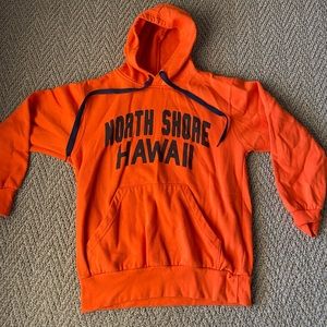 Orange Hawaii Hoodie Size Medium